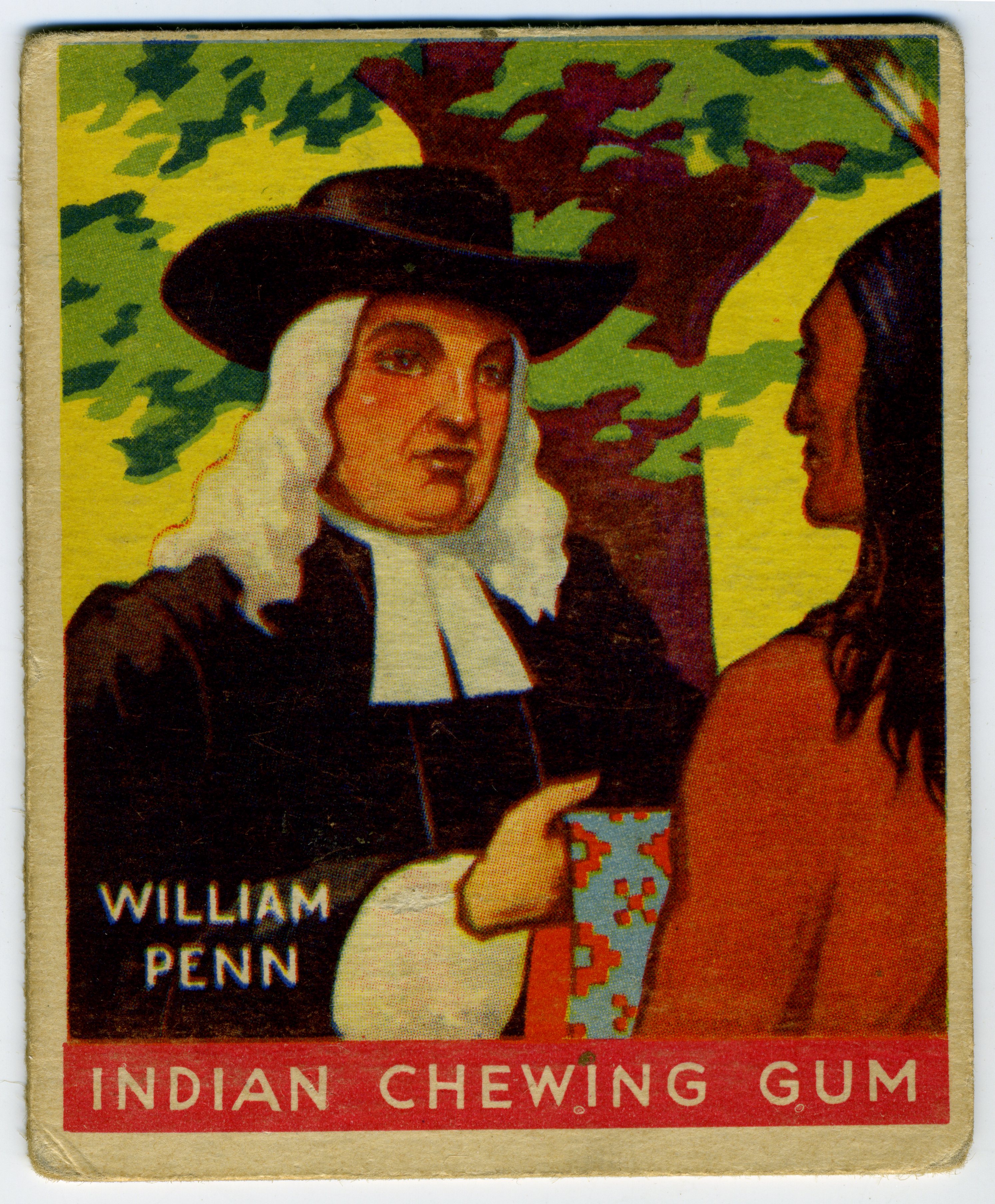 Goudey Indian Gum trading card, front